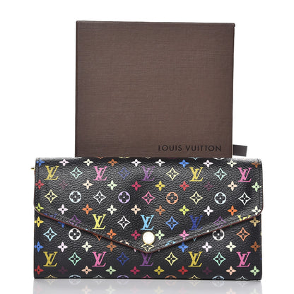 Louis Vuitton Monogram Multicolor Sarah Wallet NM Black Grenade 8 of 8