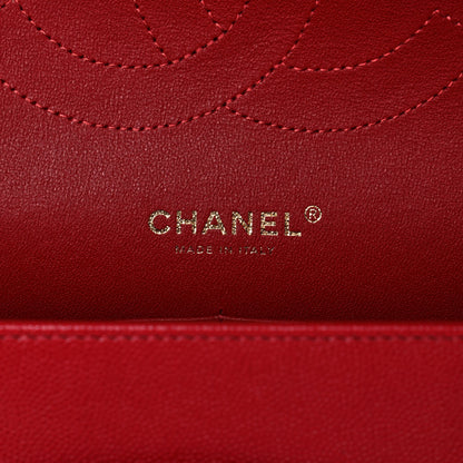 Chanel Caviar Quilted Jumbo Double Flap Red 6 of 11