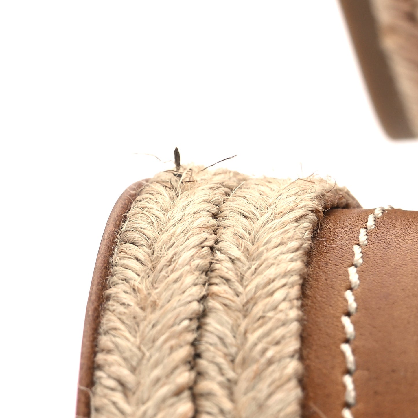 Waxed Calfskin Mesh Almeja 130 Espadrilles Pumps 40 Lionne Terra