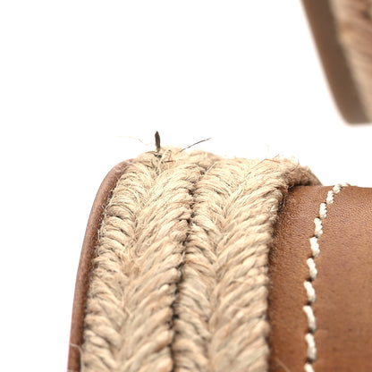 Christian Louboutin Waxed Calfskin Mesh Almeja 130 Espadrilles Pumps 40 Lionne Terra 10 of 12