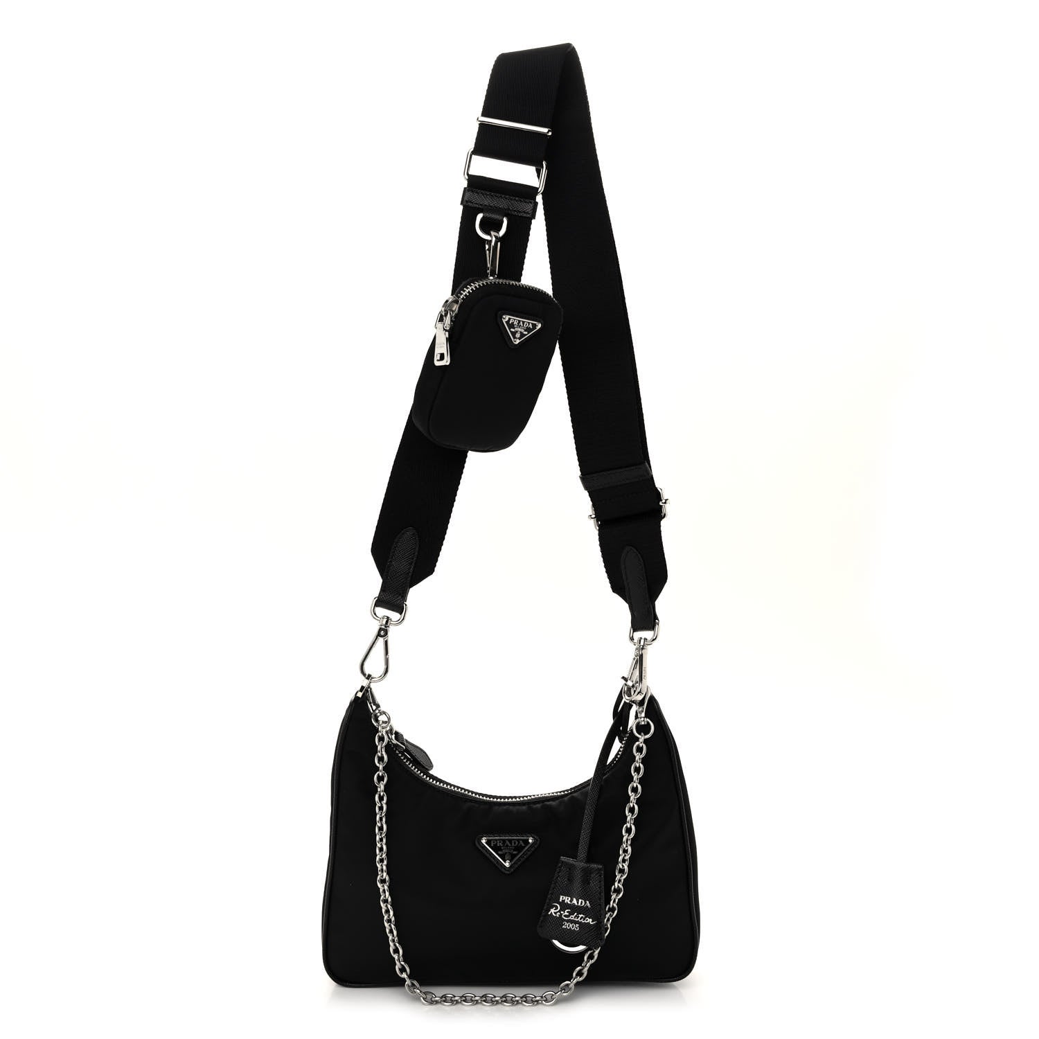 Prada Nylon Re-Edition 2005 Shoulder Bag Black 1 of 9