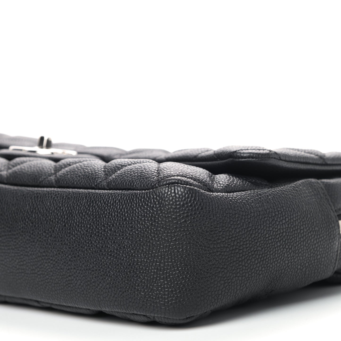 Caviar Quilted Jumbo Easy Flap Black