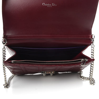 Christian Dior Lambskin Cannage Miss Dior Promenade Pouch Plum 7 of 8