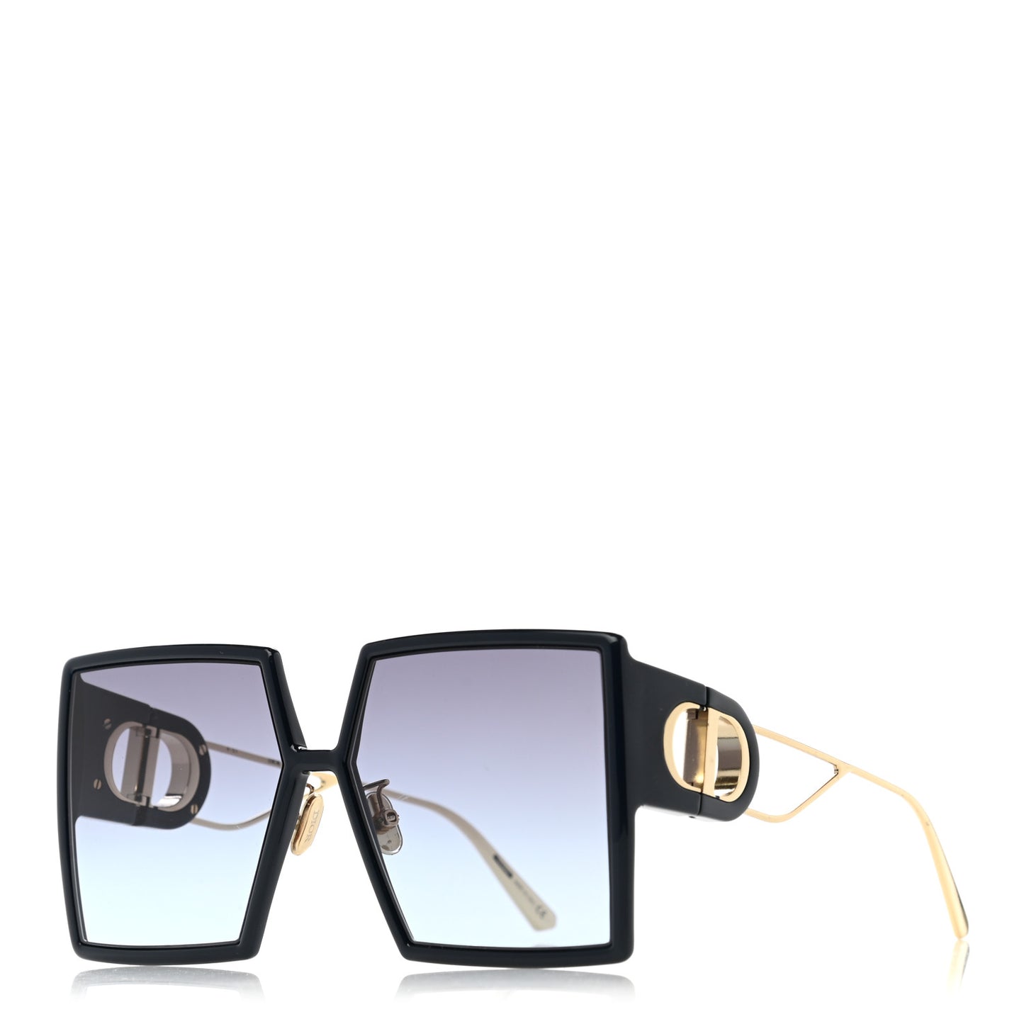 Square 30 Montaigne Sunglasses Black