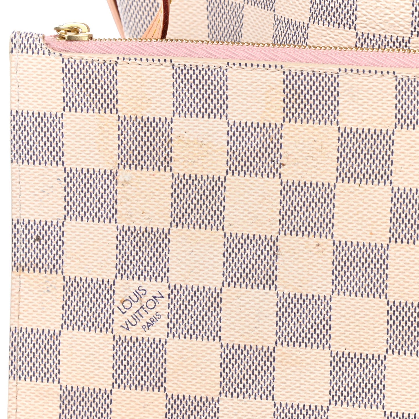 Damier Azur Neo Neverfull MM Rose Ballerine