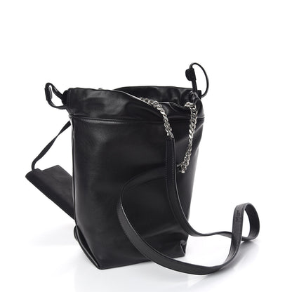 Saint Laurent Lambskin Small Teddy Bucket Bag Black 4 of 11