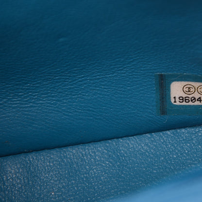 Chanel Patent Quilted Mini Rectangular Flap Turquoise 7 of 8