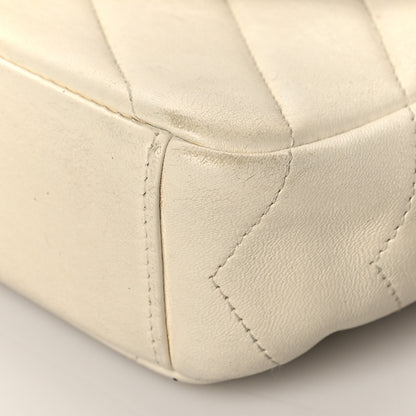 Chanel Lambskin Chevron Mini Coco Envelope Flap White 10 of 16