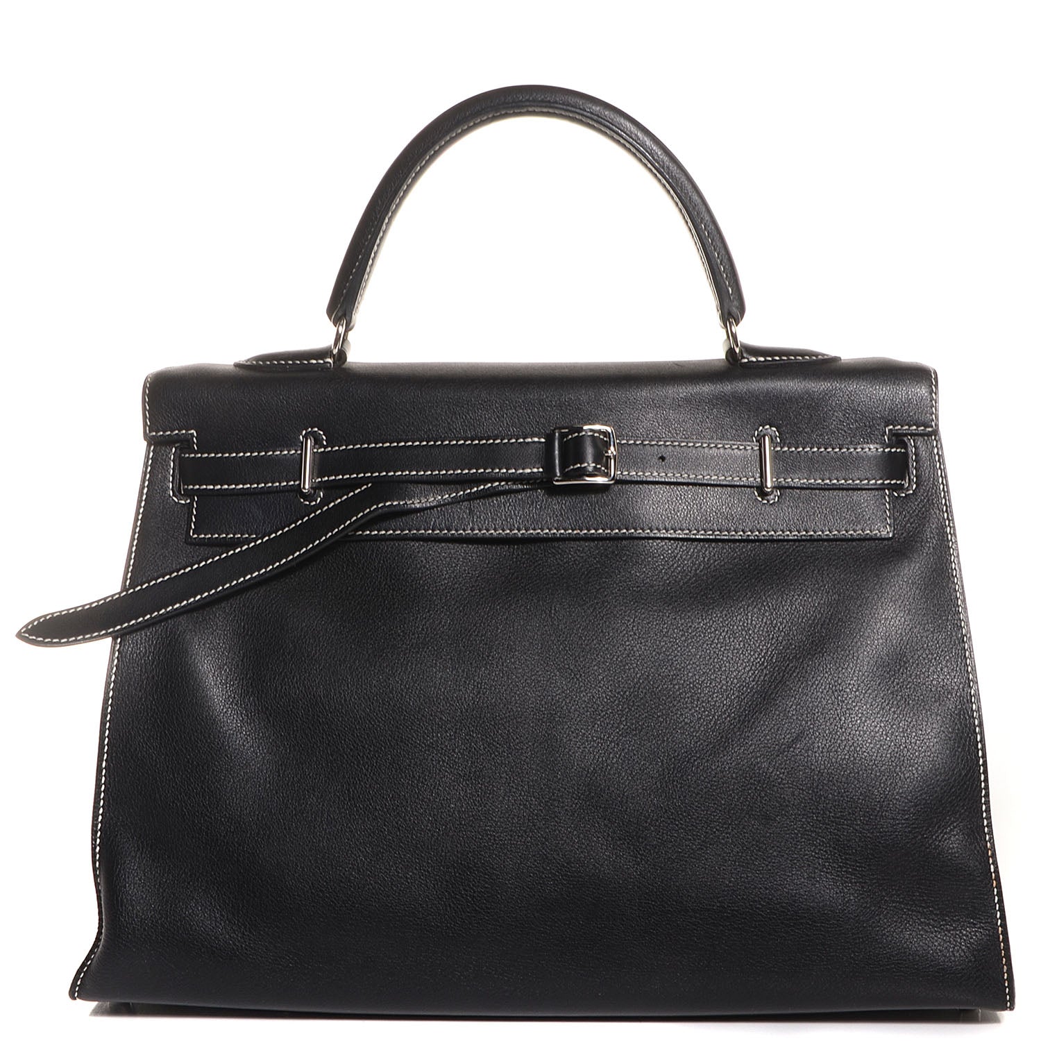 Hermes Swift Kelly Flat 35 Black 1 of 22