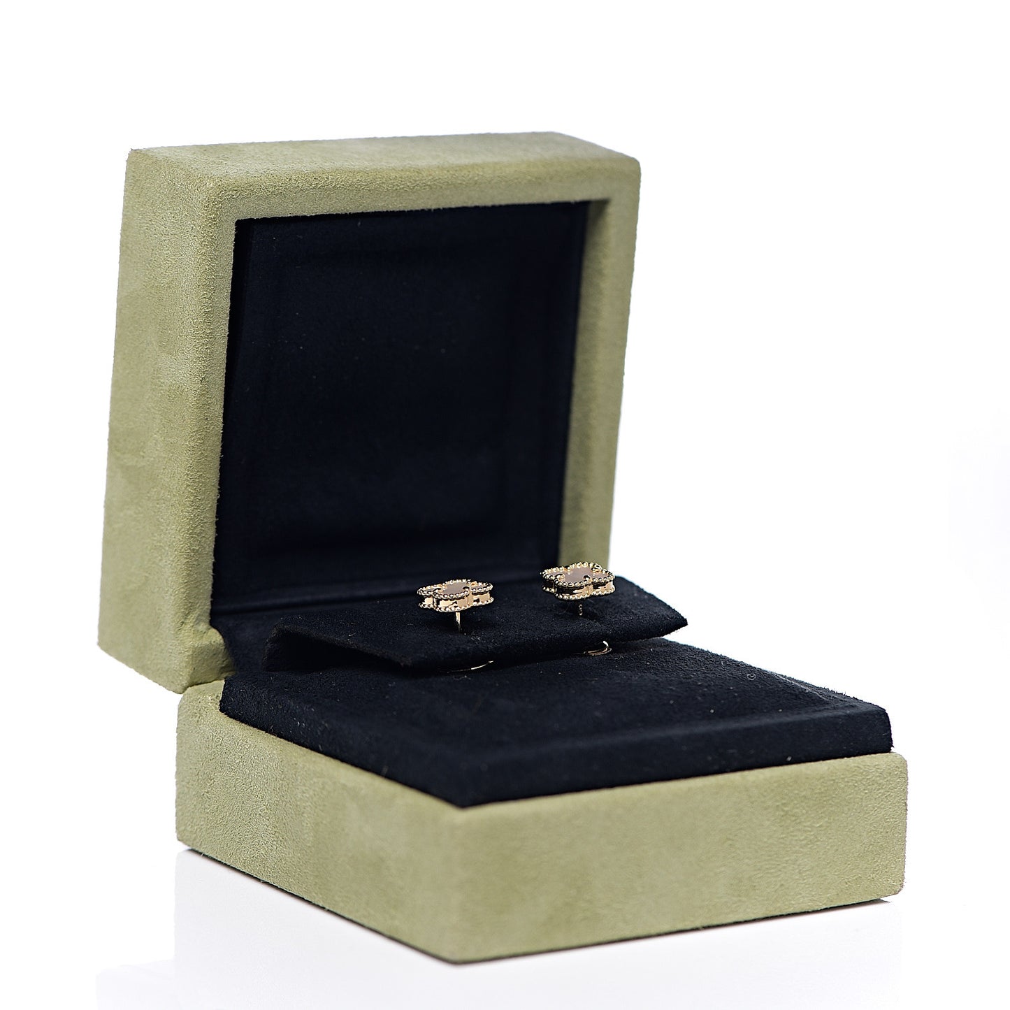 18K Yellow Gold Mother of Pearl Sweet Alhambra Earrings