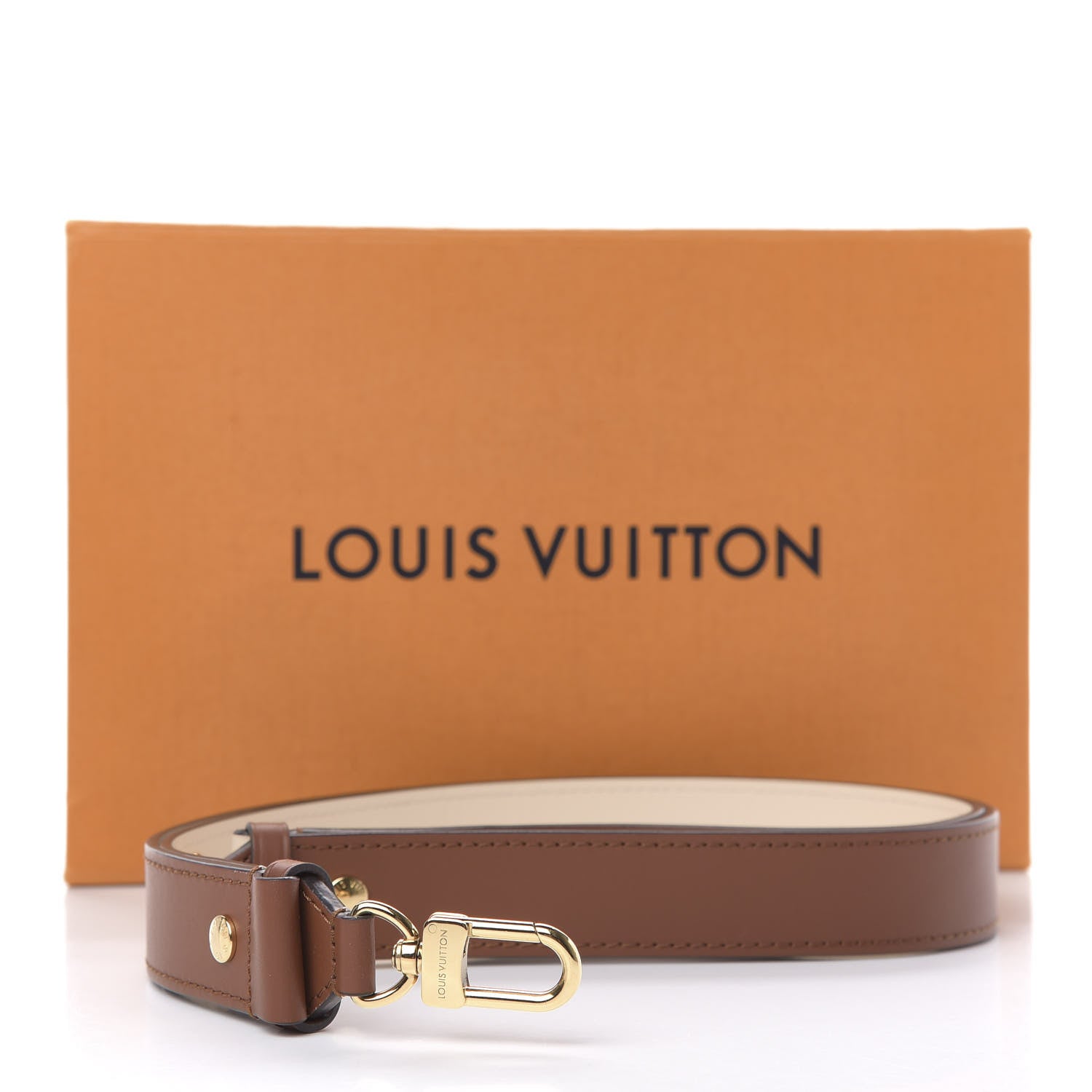 Louis Vuitton Calfskin Vaugirard Adjustable Shoulder Strap Brown 4 of 4