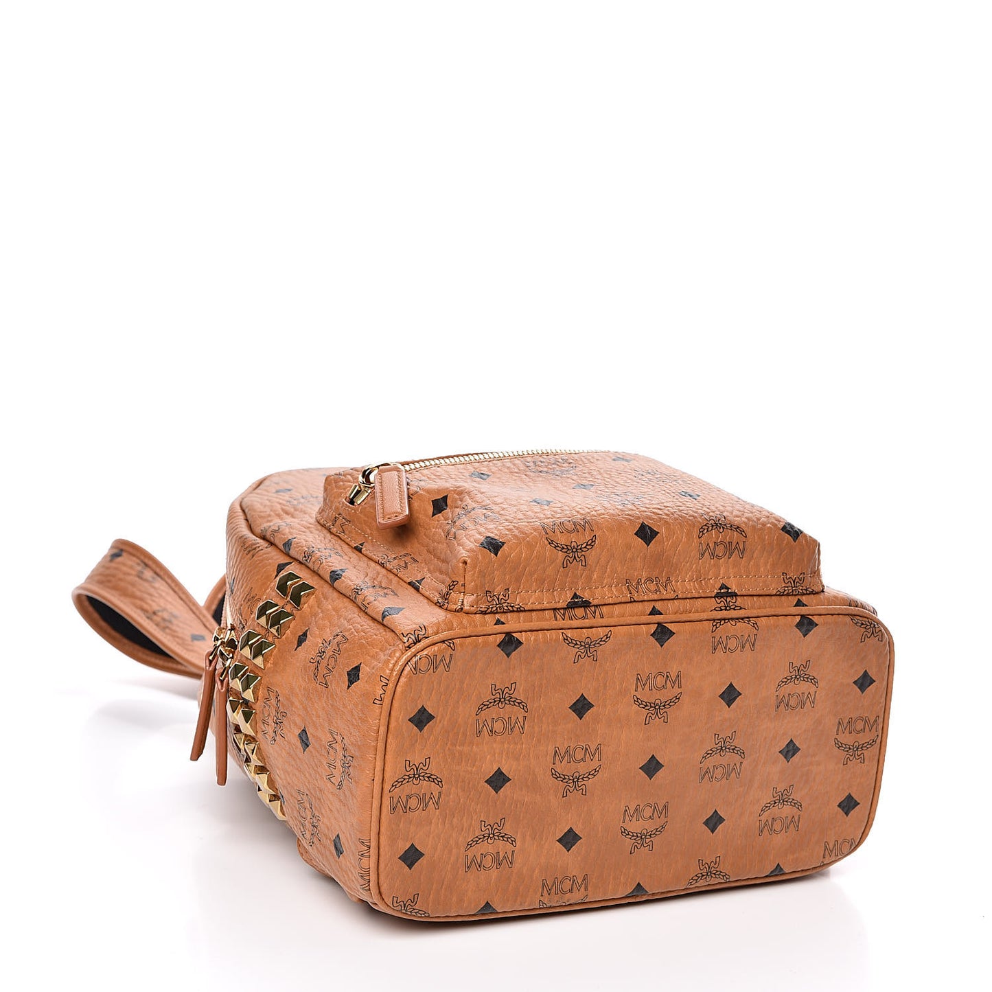 Visetos Small Side Stud Stark Backpack Cognac