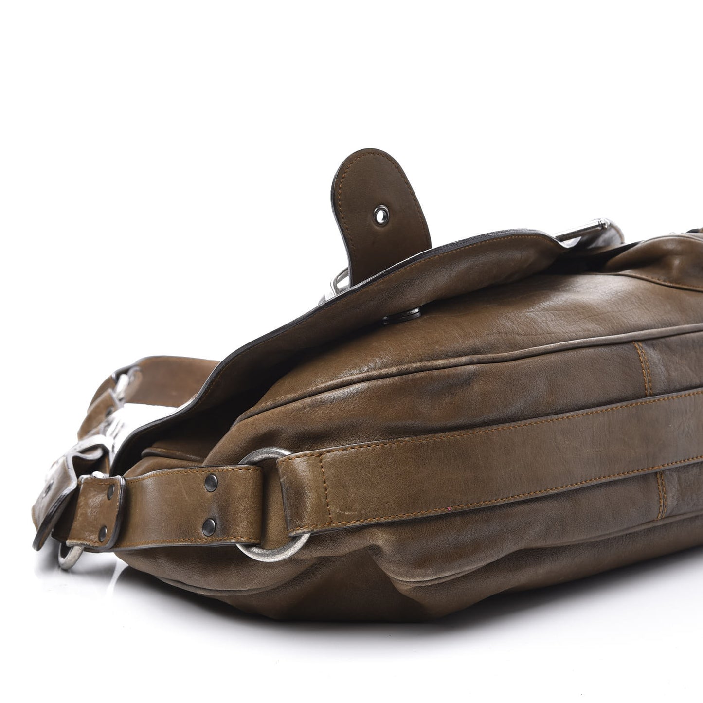 Calfskin Gaucho Double Saddle Bag Brown