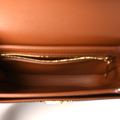 Celine Canvas Calfskin Triomphe Teen Besace Tan 5 of 9