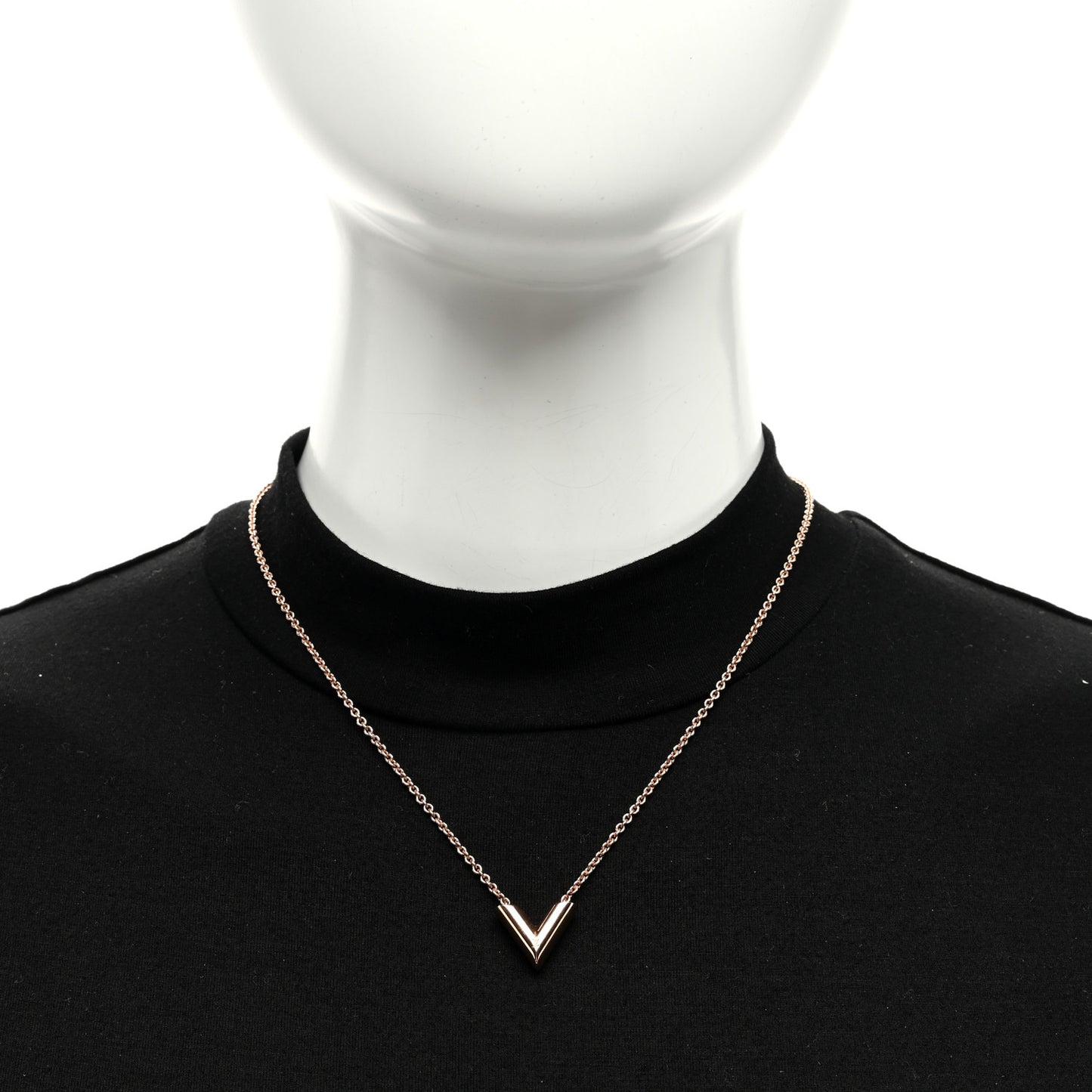 Essential V Necklace Rose Gold
