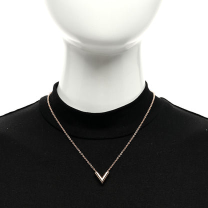 Louis Vuitton Essential V Necklace Rose Gold 2 of 4