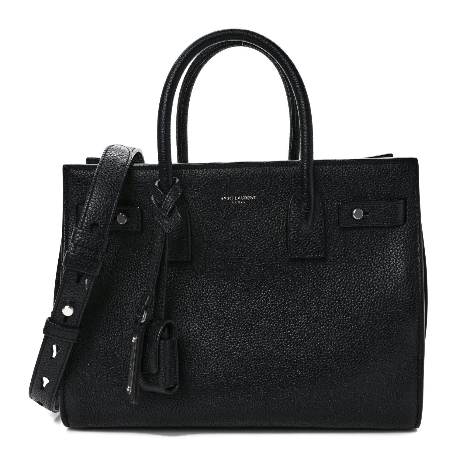 Saint Laurent Grained Calfskin Baby Sac De Jour Souple Black 1 of 11