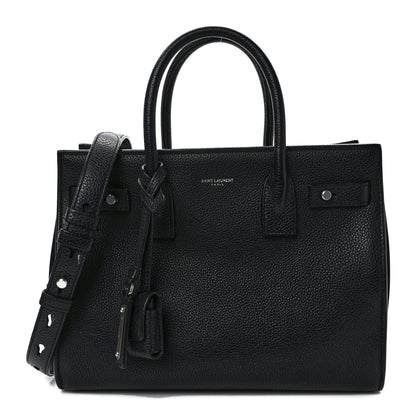 Saint Laurent Grained Calfskin Baby Sac De Jour Souple Black 1 of 11