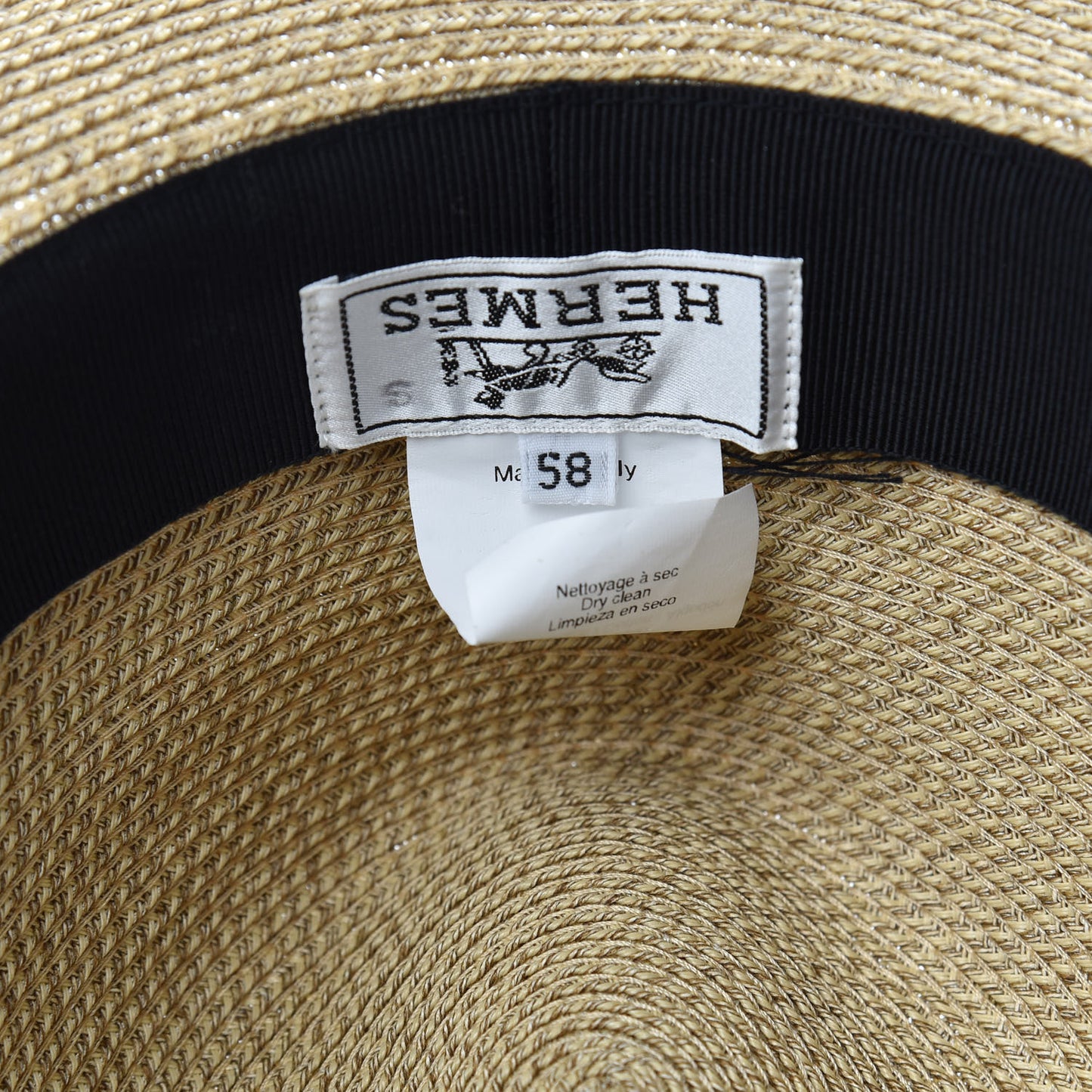 Straw Panama Hat 58 Naturel