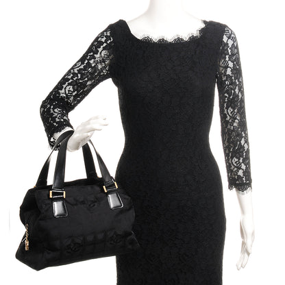 Chanel Nylon Travel Zip Tote Black 2 of 8