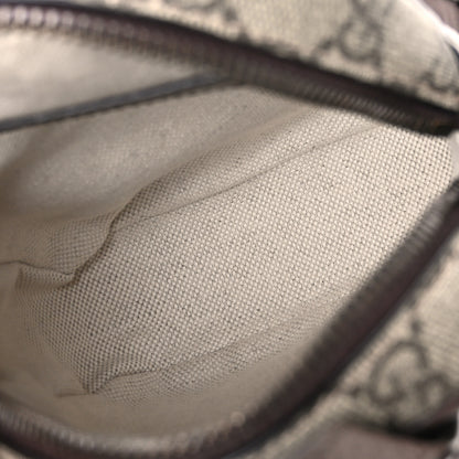 Gucci GG Supreme Monogram Web Mini Ophidia Double Zip Messenger Bag Beige New Acero 5 of 10