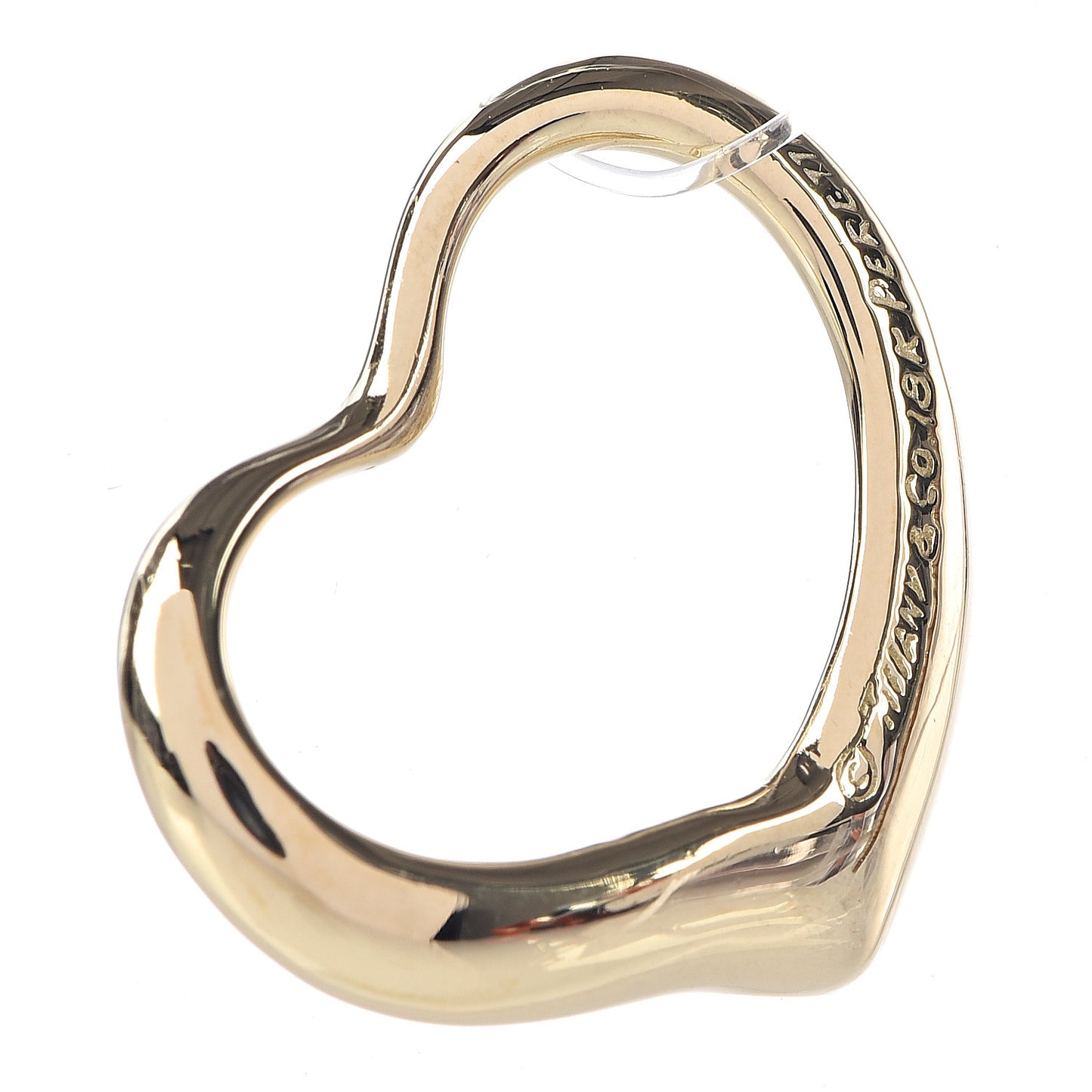 18K Yellow Gold 22mm Elsa Peretti Open Heart Pendant
