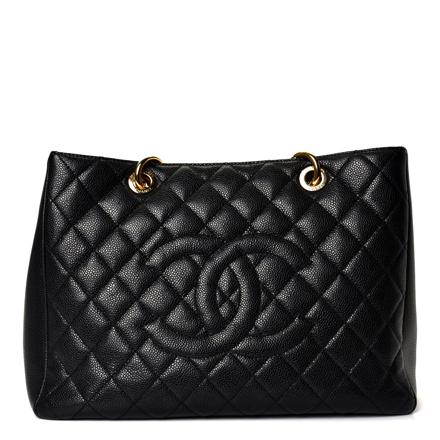 Chanel Caviar Quilted Grand Shopping Tote GST Black 1 of 4