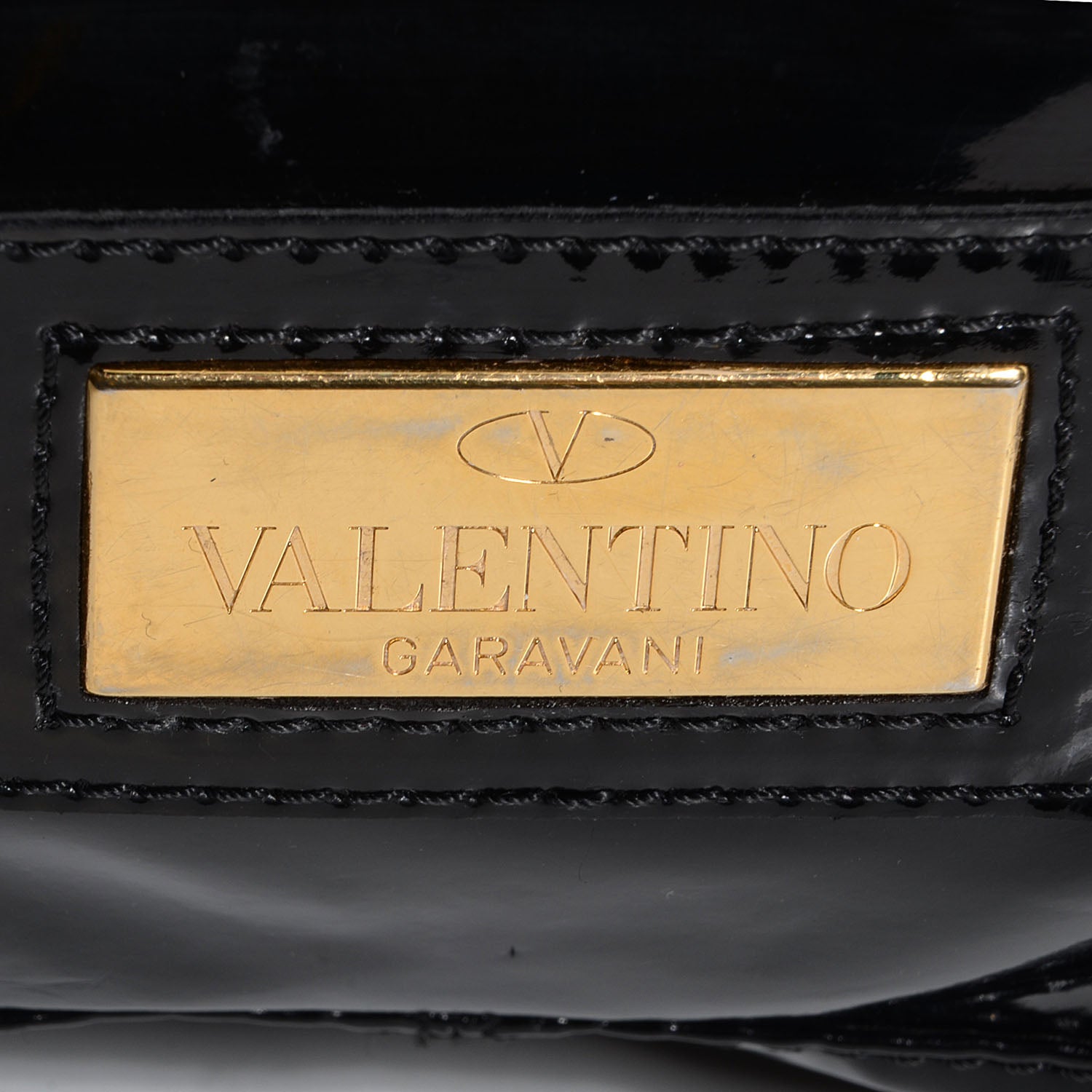 Valentino Garavani Patent Lacca Large Nuage Bow Hobo Black 8 of 8