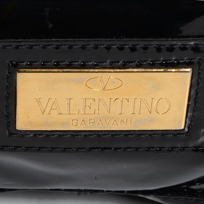Valentino Garavani Patent Lacca Large Nuage Bow Hobo Black 8 of 8