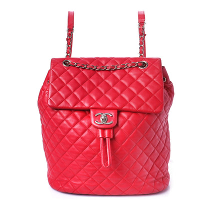 Chanel Lambskin Quilted Large Urban Spirit Backpack Red 1 of 16