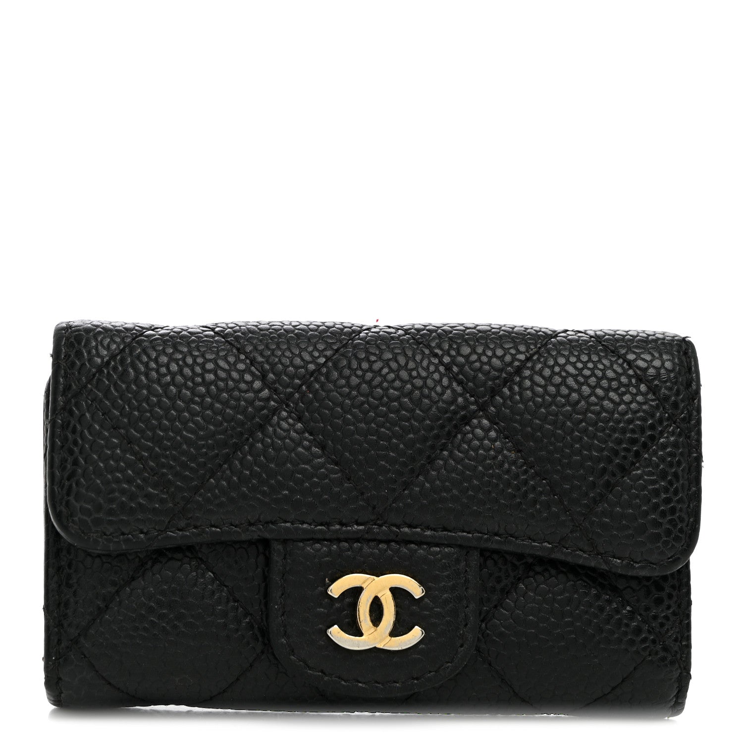 Chanel Caviar Quilted 6 Key Holder Black 1 of 7