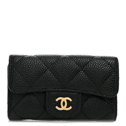 Chanel Caviar Quilted 6 Key Holder Black 1 of 7