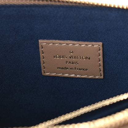 Louis Vuitton Lambskin Embossed Monogram Coussin PM Taupe 6 of 8