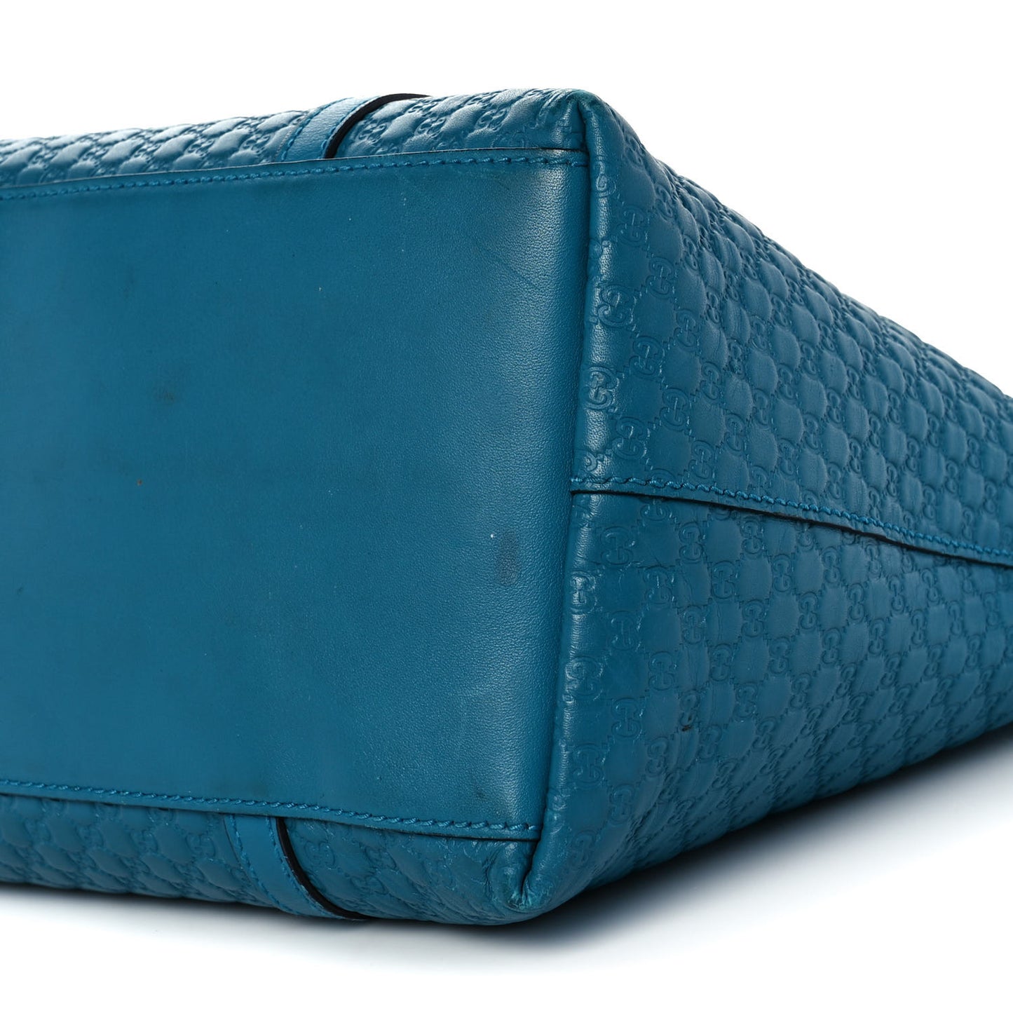 Soft Microguccissima Dome Satchel Deep Cobalt