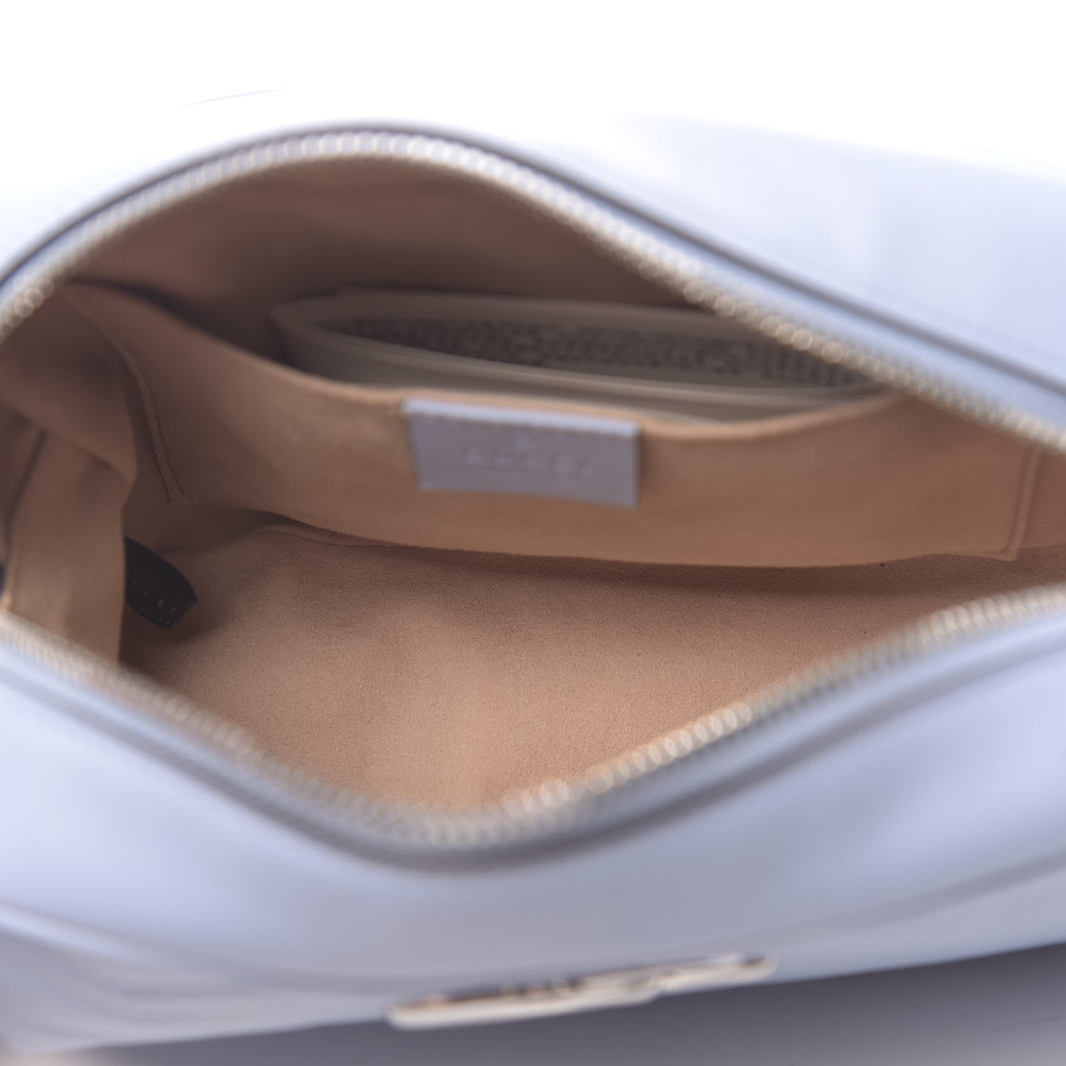 Gucci Calfskin Matelasse Small GG Marmont Chain Shoulder Bag Porcelain Light Blue 5 of 10