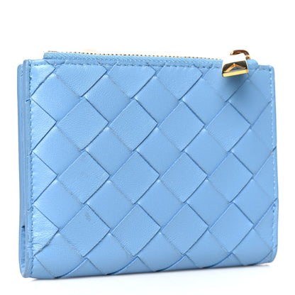 Bottega Veneta Nappa Intrecciato Small Bi-Fold Zip Wallet Ice 3 of 7