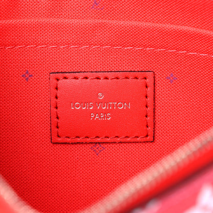 Louis Vuitton Monogram Escale Neverfull MM GM Pochette Rouge 6 of 9