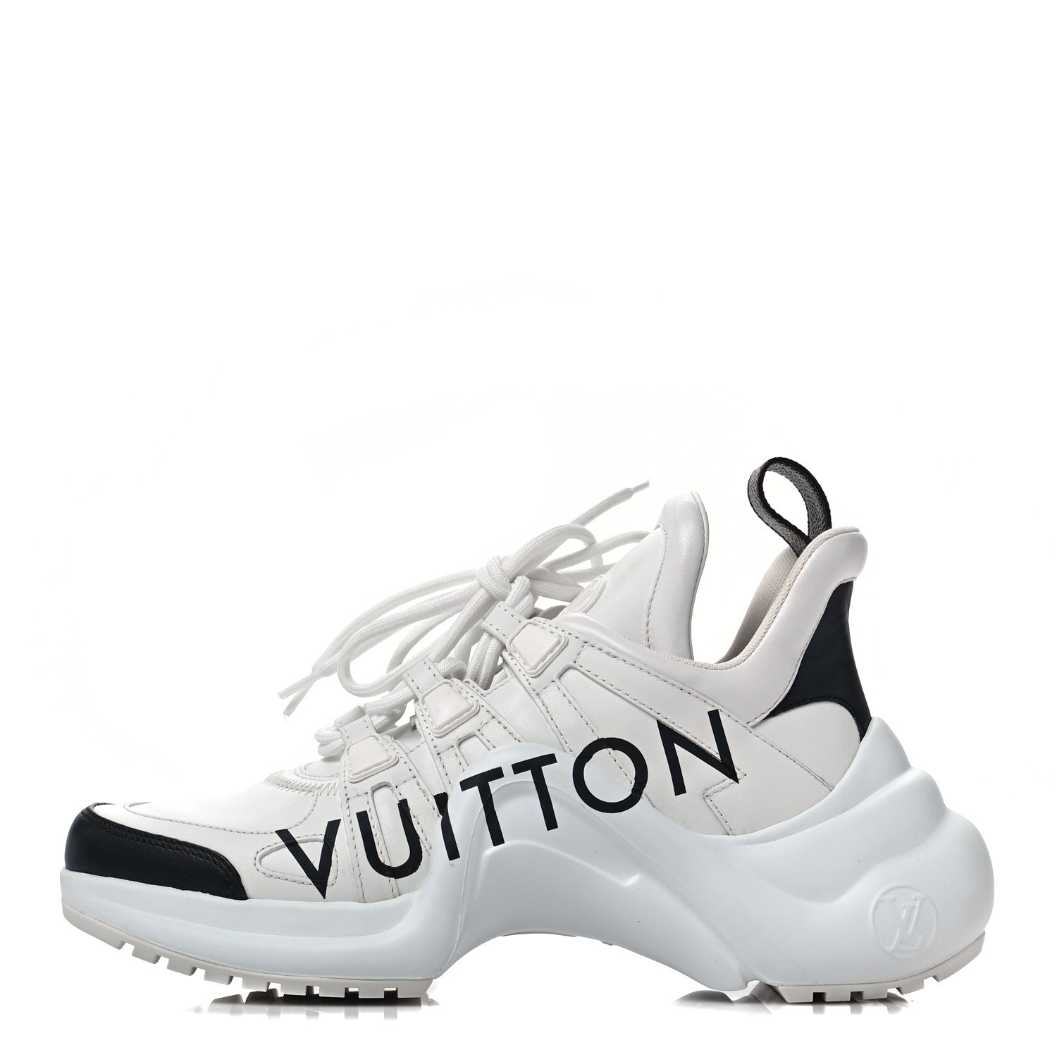 Louis Vuitton Calfskin Logo LV Archlight Sneakers 37.5 White 1 of 6
