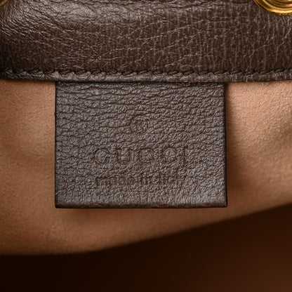Gucci GG Supreme Monogram Web Mini Ophidia Bucket Bag Brown 6 of 11