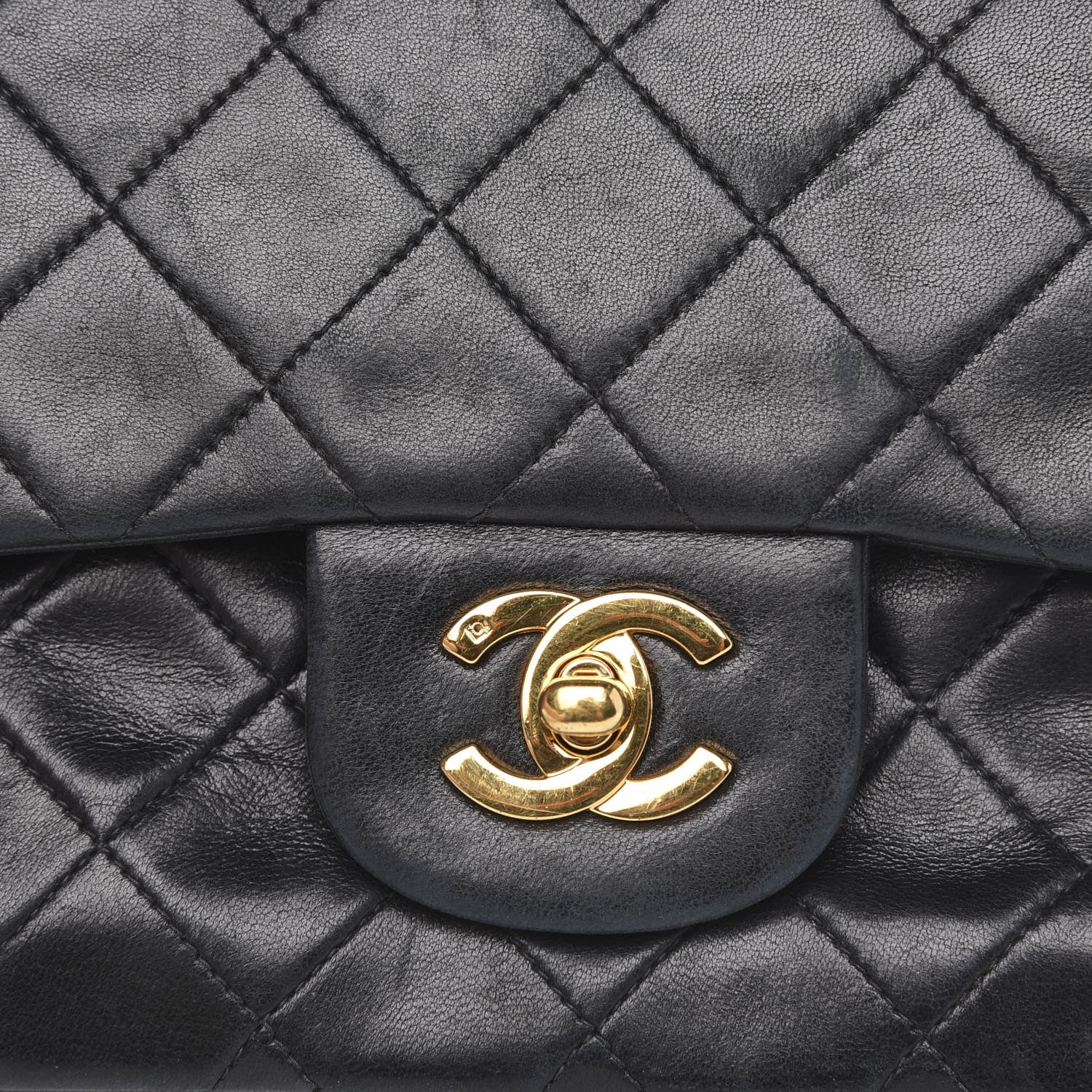 Chanel Lambskin Quilted Small Double Flap Black 14 of 16
