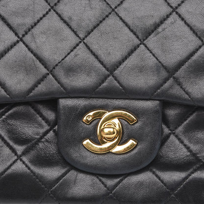 Chanel Lambskin Quilted Small Double Flap Black 14 of 16