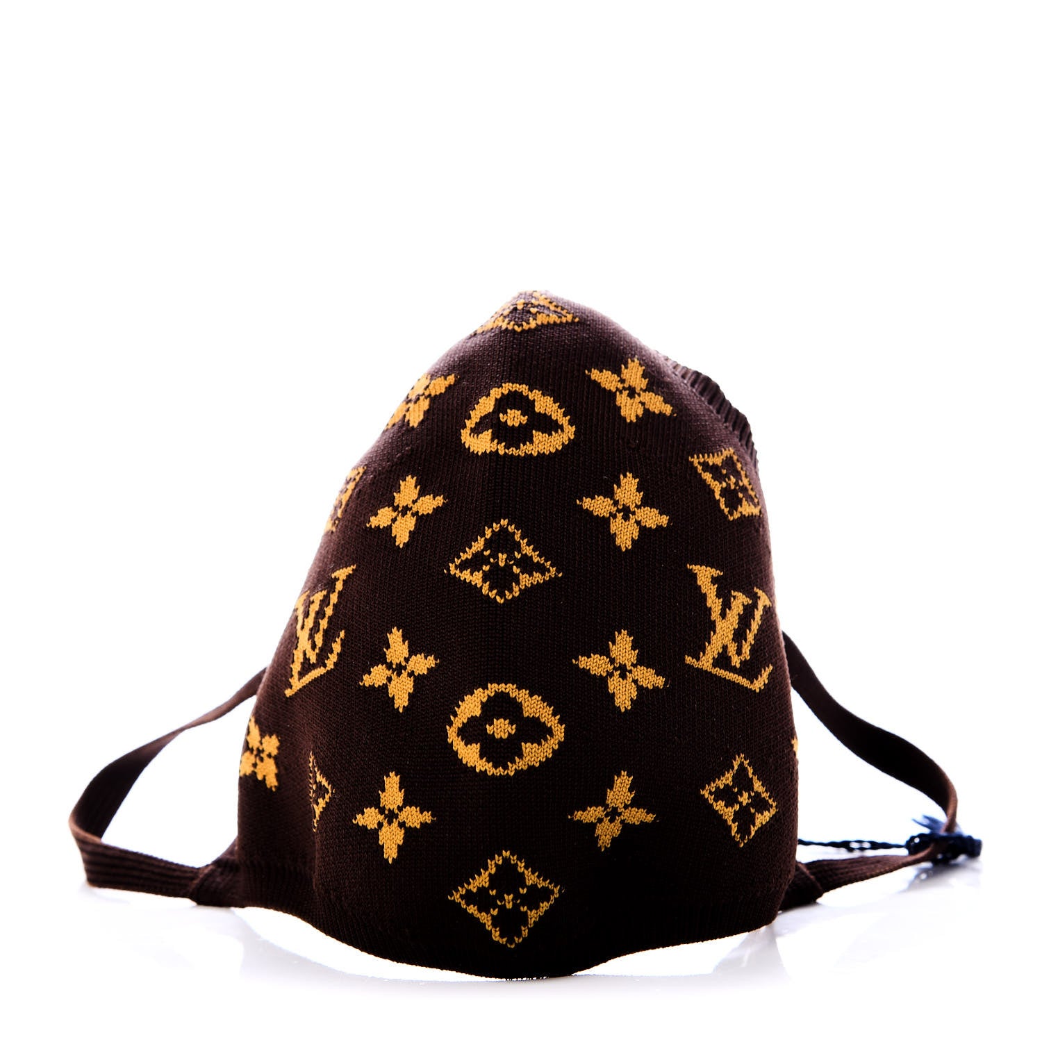 Louis Vuitton Monogram Knit Face Mask Brown 1 of 5