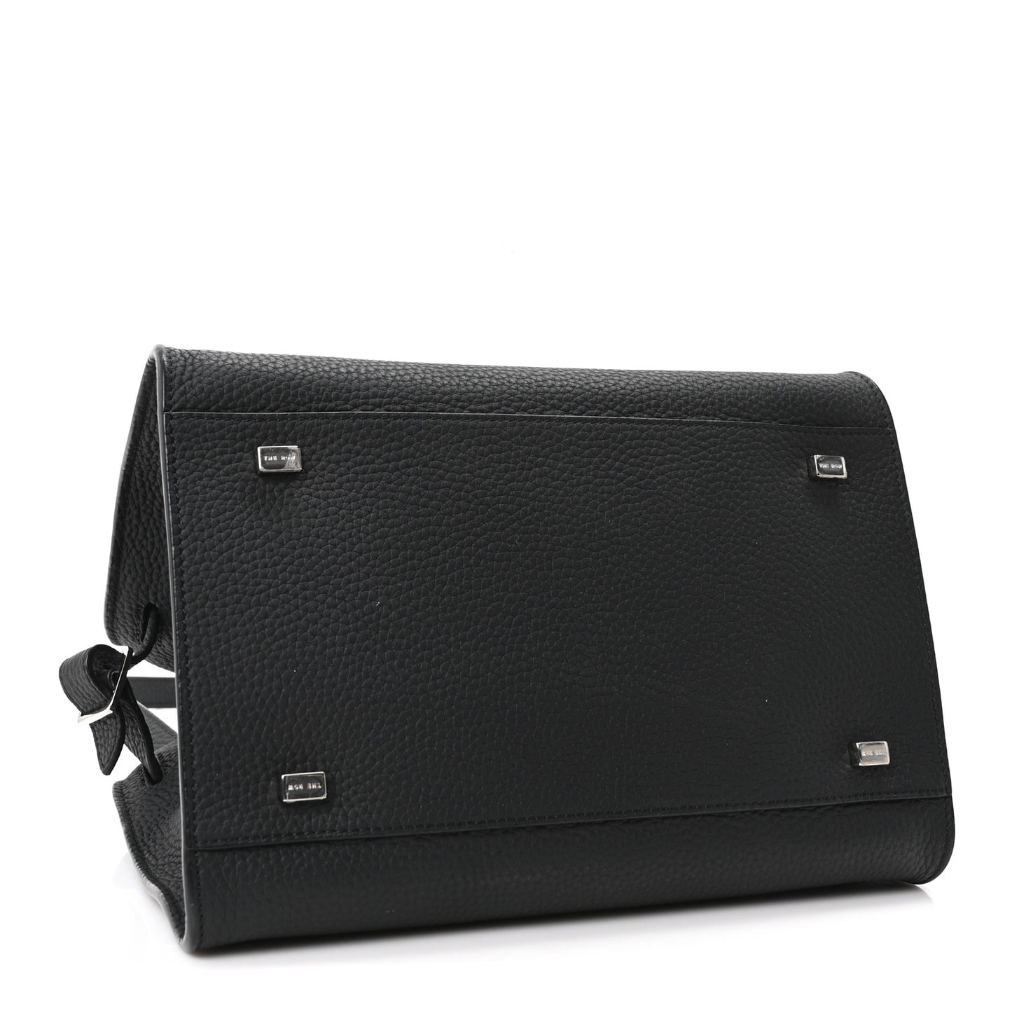 Grained Calfskin Soft Margaux 10 Bag Black
