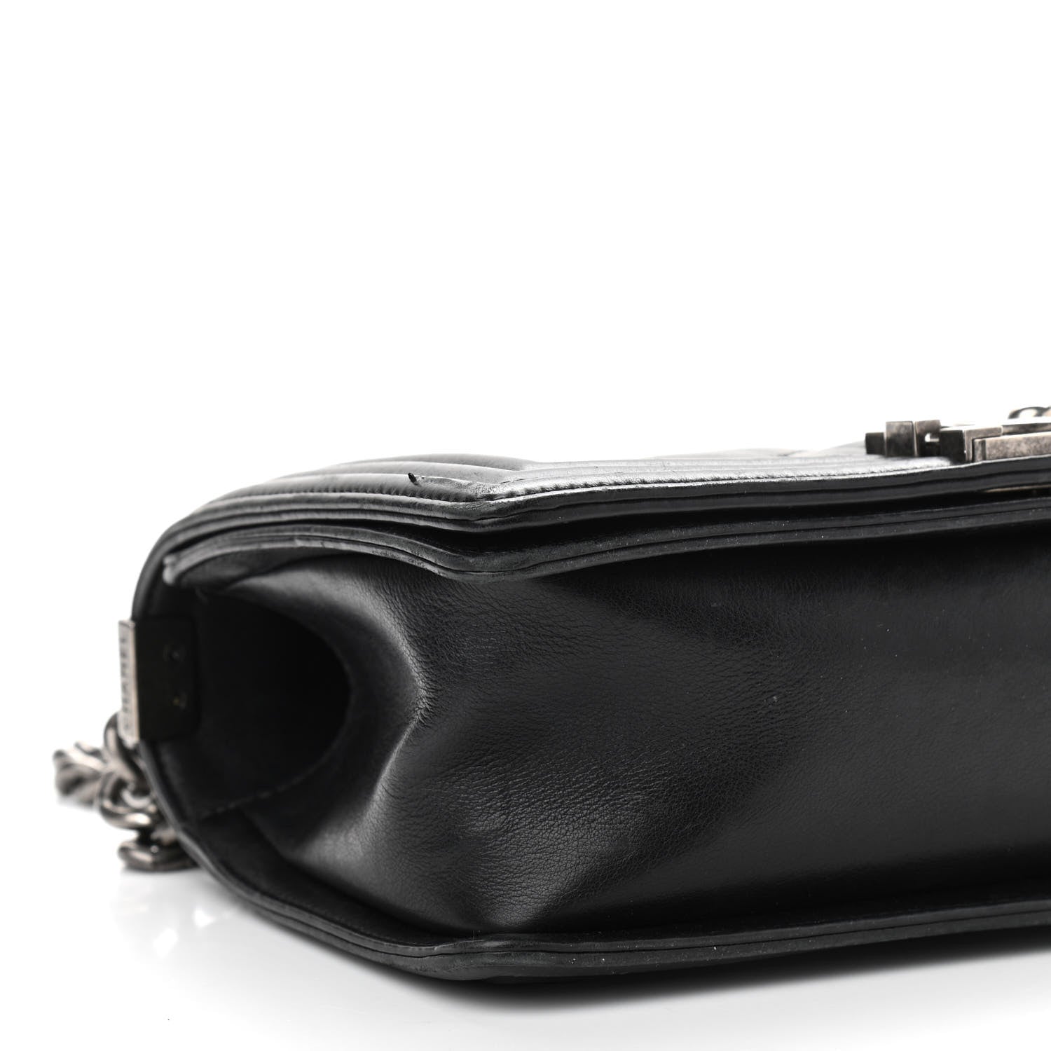 Chanel Calfskin Double Stitch Medium Boy Flap Black 9 of 12