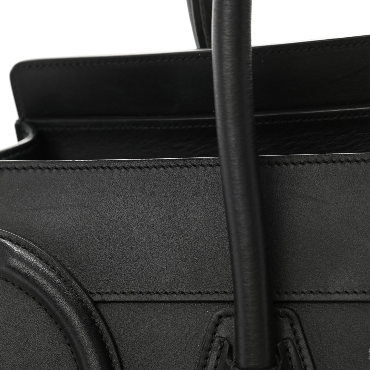 Smooth Calfskin Mini Luggage Black