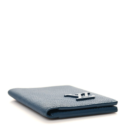 Louis Vuitton Grained Calfskin Aerogram Pocket Organizer Atlantic Blue 4 of 6
