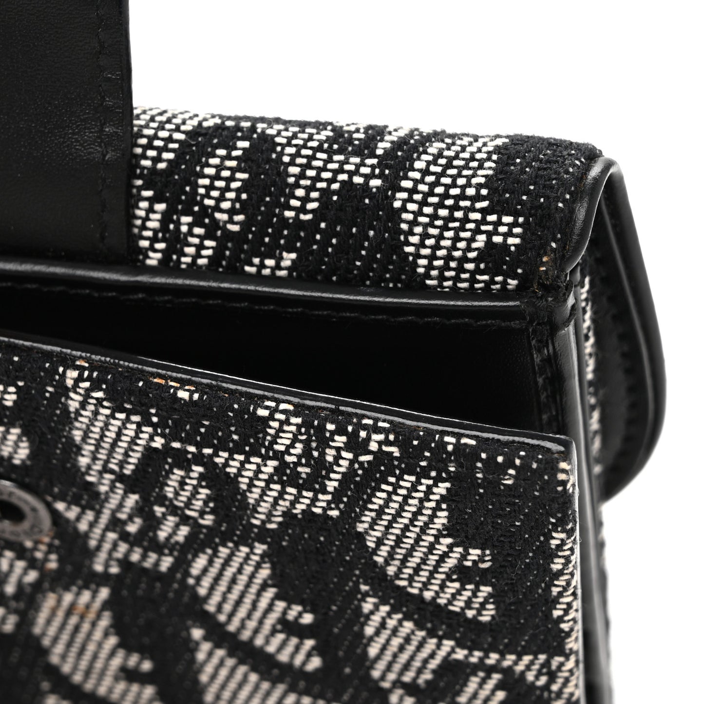 Monogram Compact Saddle Wallet Black