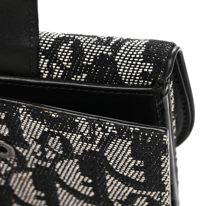 Christian Dior Monogram Compact Saddle Wallet Black 10 of 10