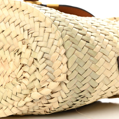 Chloe Raffia Calfskin Marcie Basket Tan 11 of 15