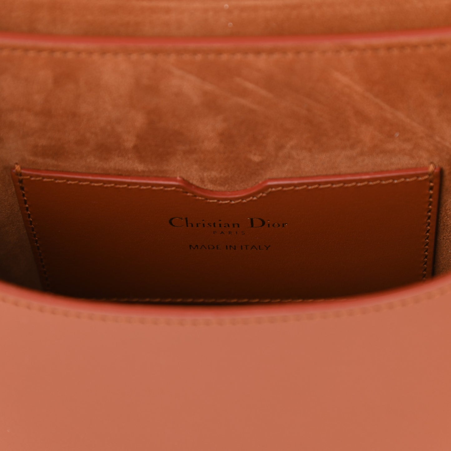 Box Calfskin Medium Bobby Flap Dark Tan